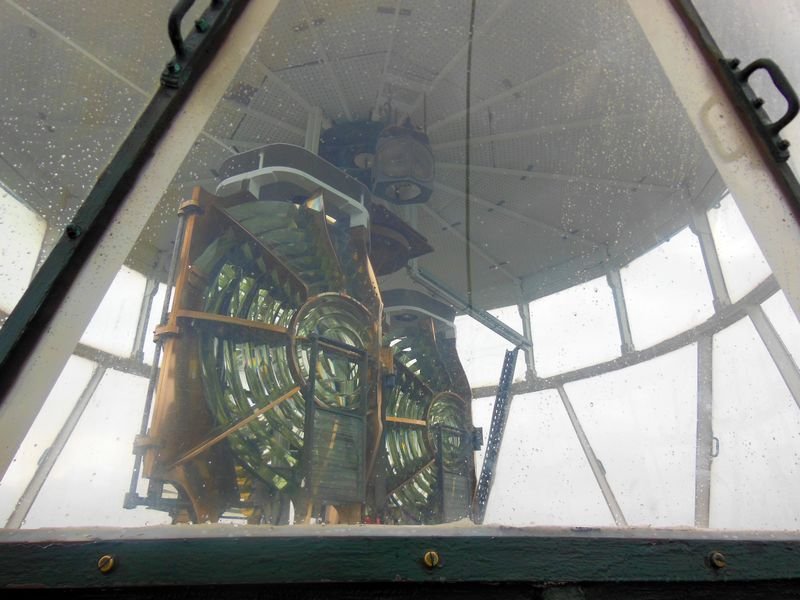 Lanterne et lentilles du phare