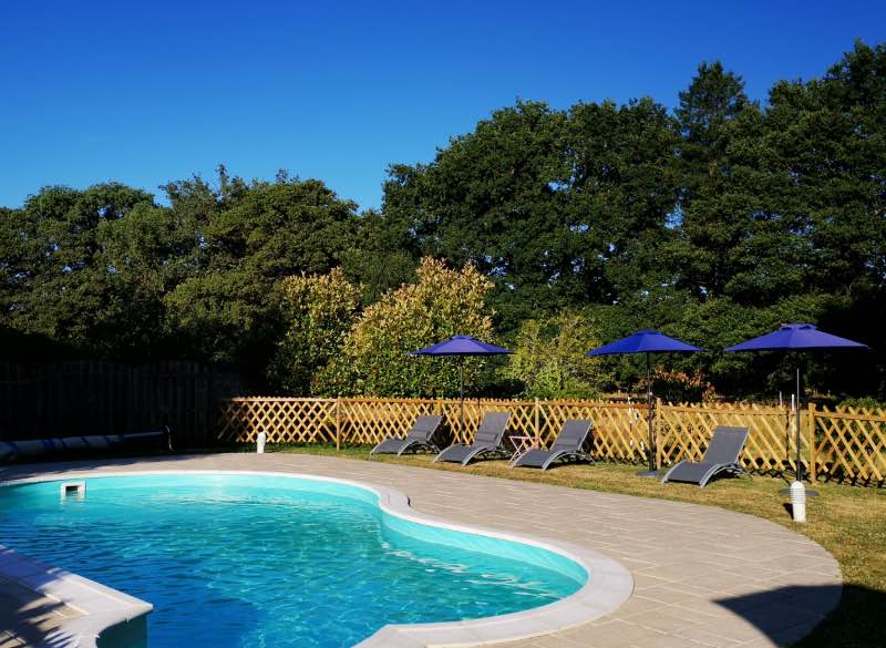 Cette piscine invite à la détente !