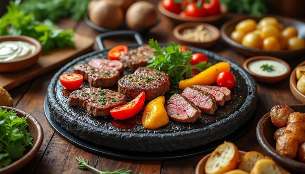 découvrez des idées simples et des recettes savoureuses pour accompagner parfaitement votre pierrade et régaler vos invités en toute convivialité.