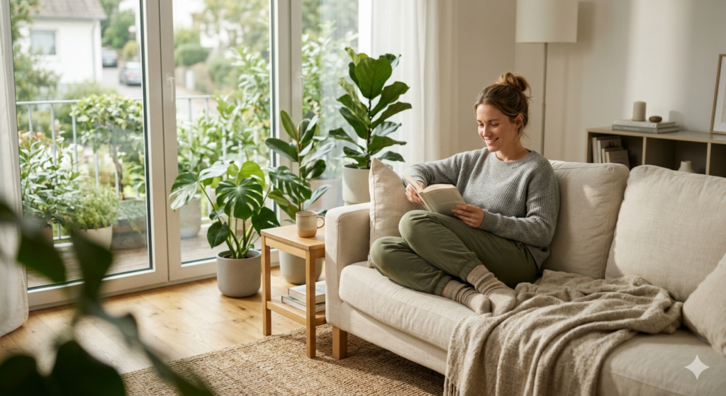 Être nu à la maison