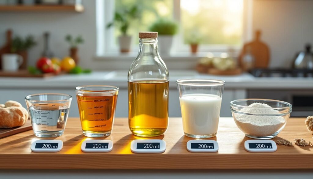 convertissez précisément 200 ml en grammes selon la densité spécifique des aliments pour des mesures fiables en cuisine.