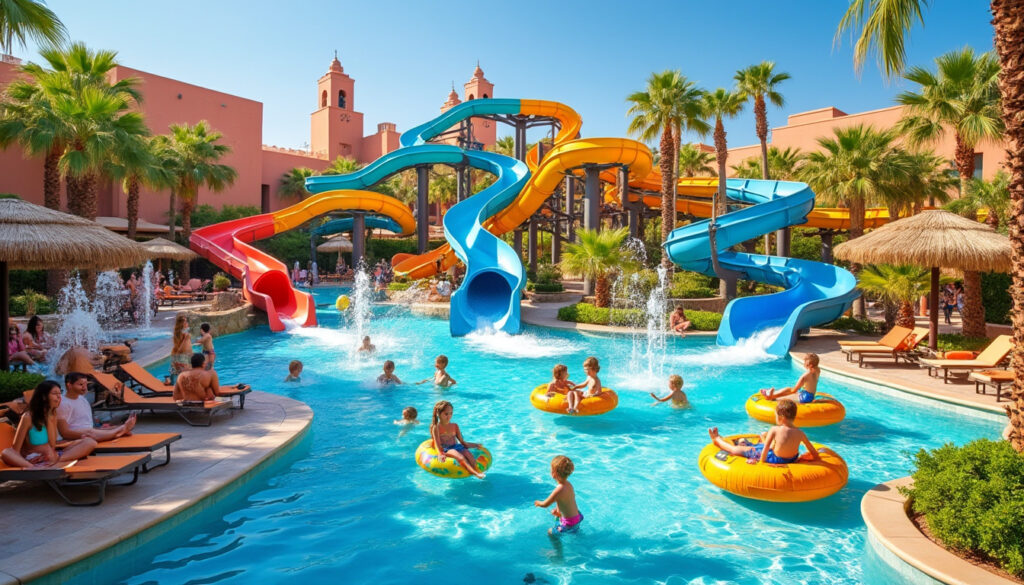 découvrez le parc aquatique de marrakech avec ses meilleures attractions familiales, idéales pour une journée de fun et de détente pour petits et grands.