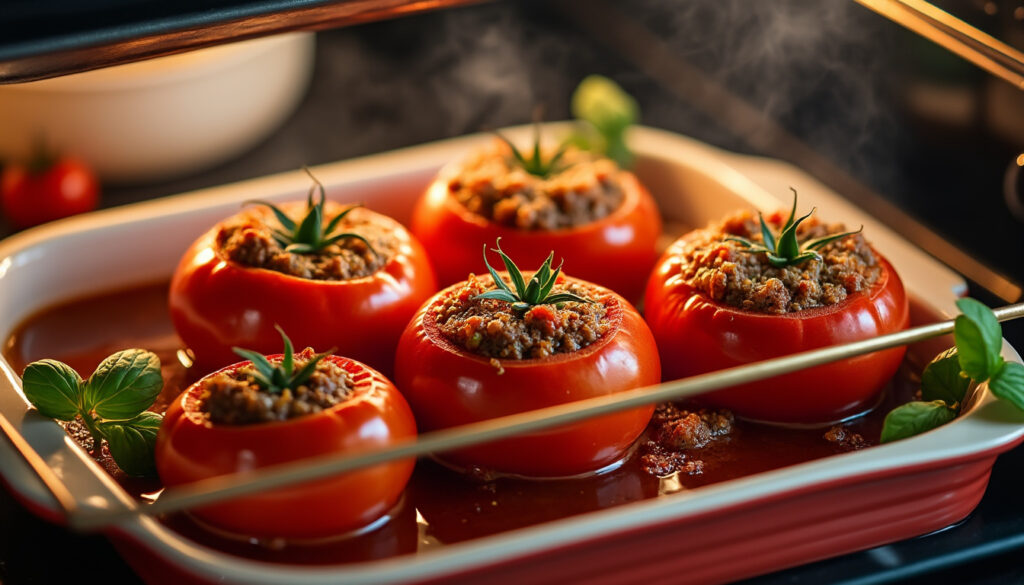 découvrez comment réchauffer des tomates farcies au four tout en conservant leur moelleux et sans les dessécher grâce à nos astuces simples et efficaces.