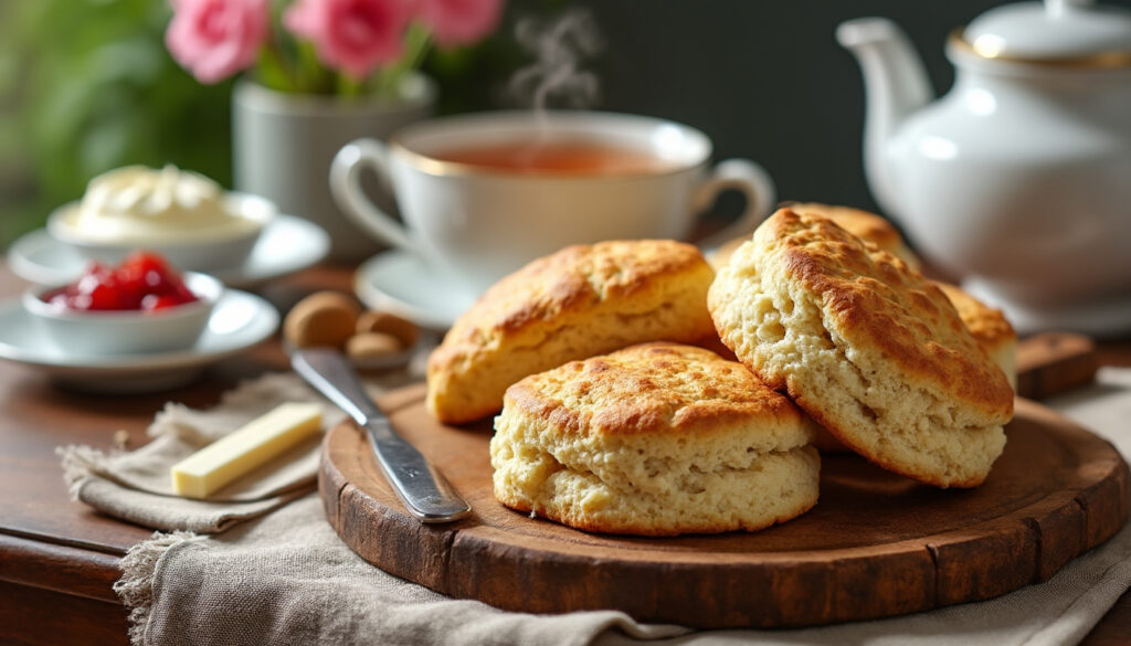 découvrez notre recette de scones faciles et rapides pour un tea time réussi. préparez en quelques minutes ces délicieuses pâtisseries parfaites pour accompagner votre thé.