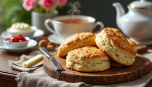 découvrez notre recette de scones faciles et rapides pour un tea time réussi. préparez en quelques minutes ces délicieuses pâtisseries parfaites pour accompagner votre thé.
