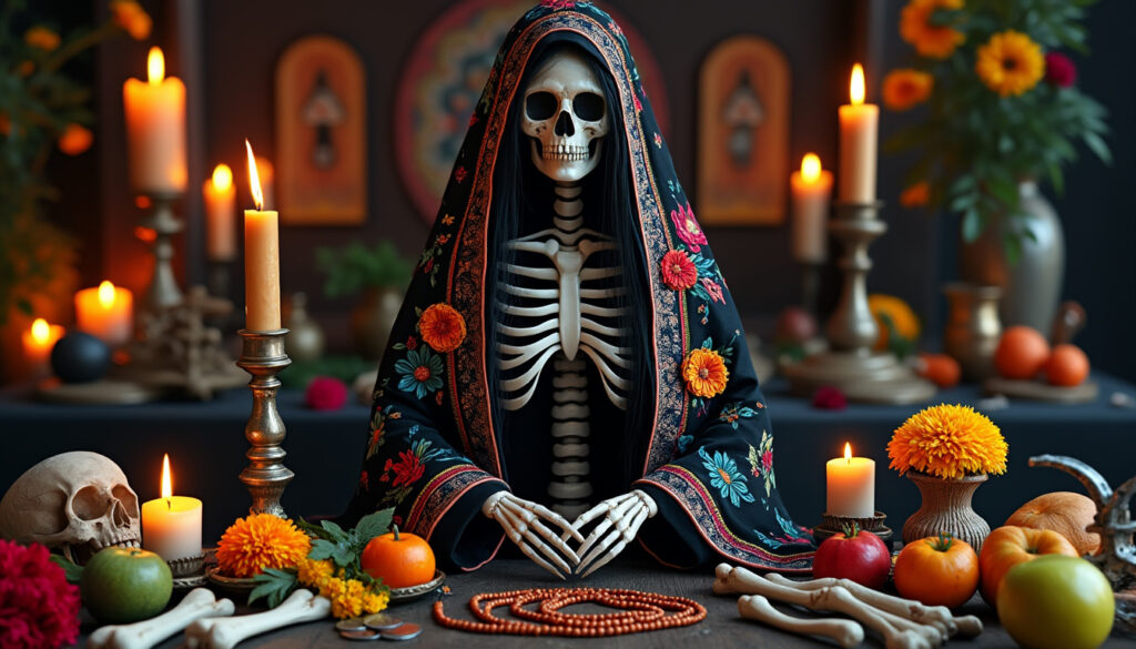découvrez les mystères, les symboles et les croyances populaires entourant santa muerte, une figure emblématique du folklore mexicain.