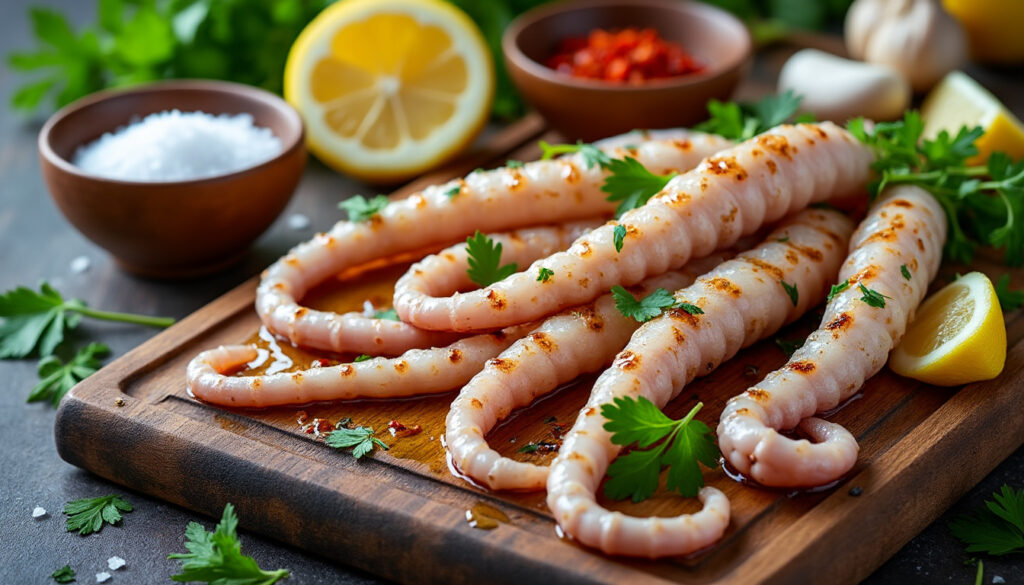 découvrez nos recettes faciles pour cuisiner les tentacules d'encornet à la perfection. astuces de cuisson et idées savoureuses pour un plat délicieux et rapide.