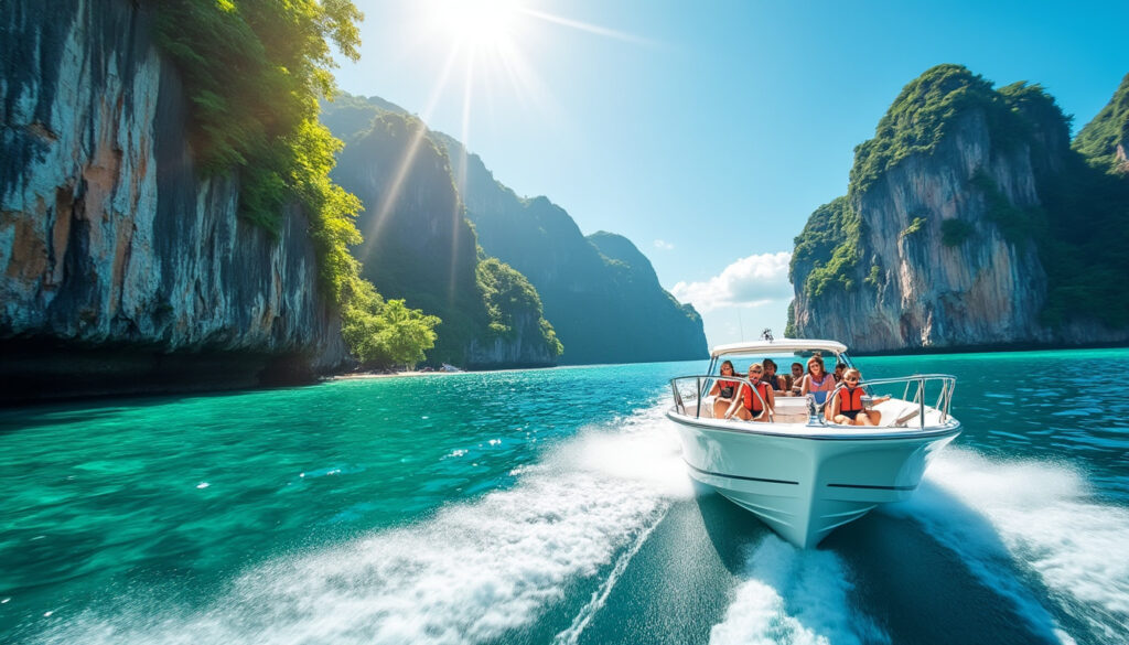 découvrez comment rejoindre maya bay depuis koh phi phi don en bateau rapide, avec toutes les informations pratiques pour un trajet rapide et sécurisé.