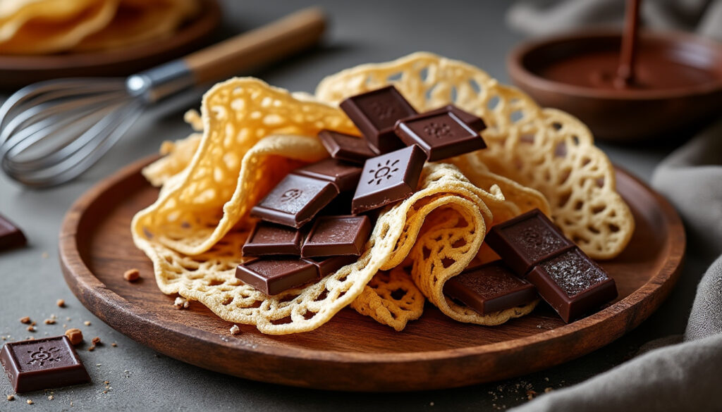 découvrez notre recette facile et rapide de croustillant au chocolat et crêpe dentelle, un dessert gourmand et léger pour toutes les occasions.