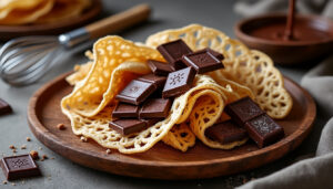 découvrez notre recette facile et rapide de croustillant au chocolat et crêpe dentelle, un dessert gourmand et léger pour toutes les occasions.
