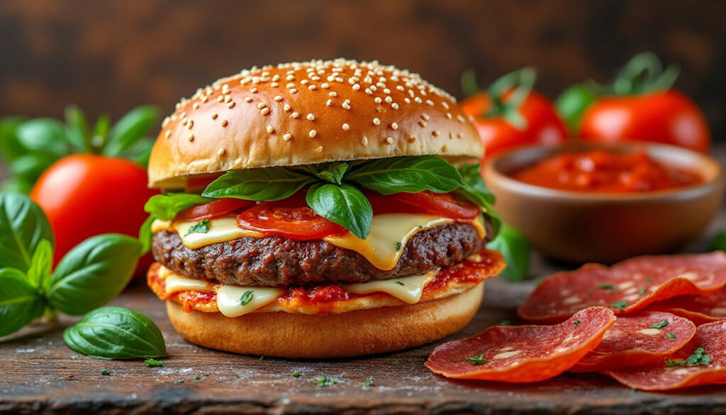 découvrez notre recette facile et gourmande de pizza burger, idéale pour régaler toute la famille. un plat savoureux qui combine le meilleur des deux univers pour un repas convivial et délicieux.
