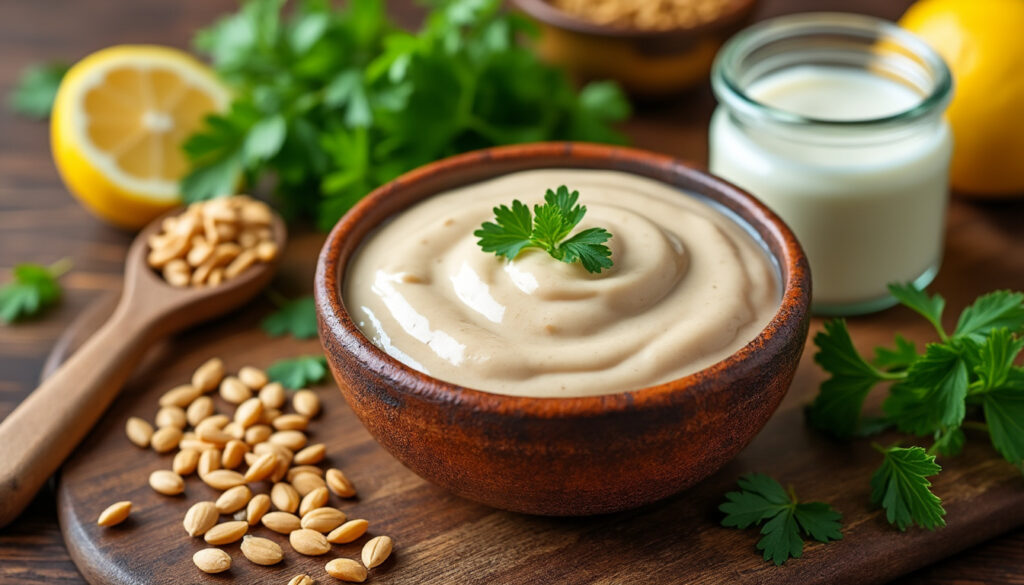 découvrez une recette facile de sauce falafel maison à base de yaourt et tahini, idéale pour accompagner vos falafels et plats méditerranéens.