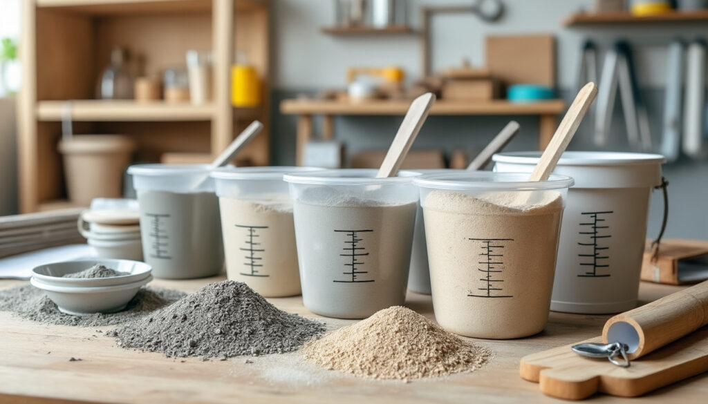 découvrez le tableau de dosage du mortier avec les proportions précises de ciment, sable et eau pour un mélange parfait et une construction solide.
