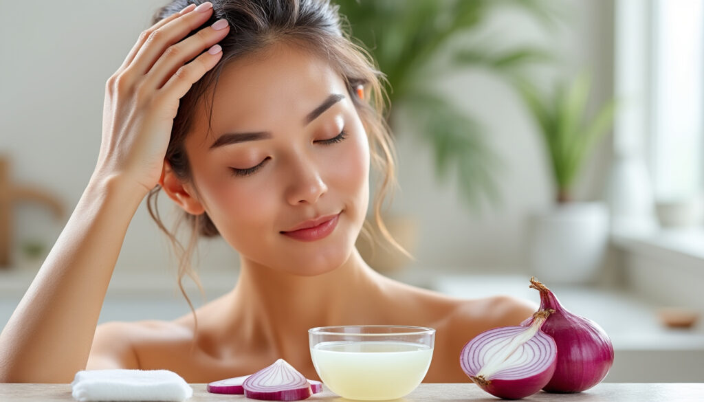 découvrez les bienfaits du jus d’oignon pour les cheveux et le cuir chevelu, ses usages, ses précautions et des conseils pour l’appliquer.