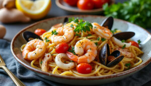 découvrez une recette facile et rapide de spaghettis aux fruits de mer, savoureuse et idéale pour un repas gourmand prêt en quelques minutes.